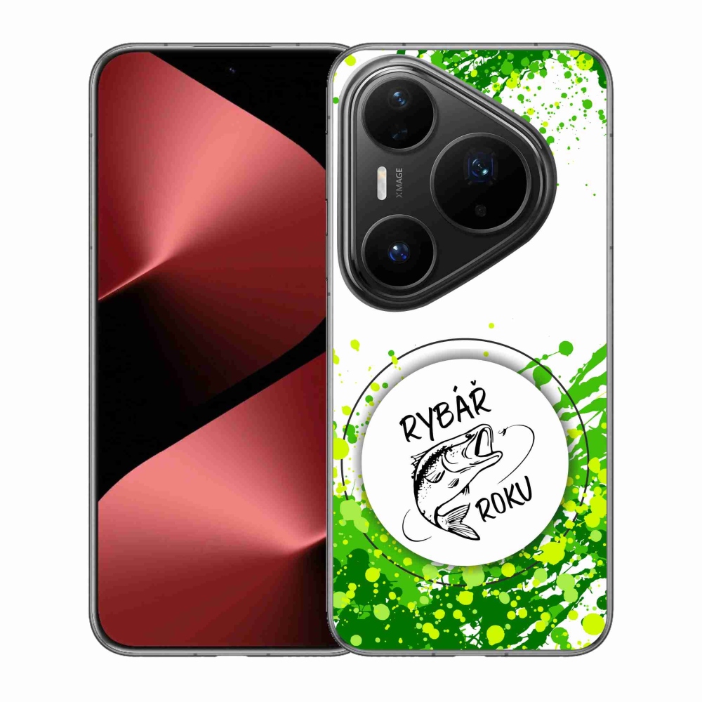 Gelový kryt mmCase na Huawei Pura 80 Pro - rybář roku bílé pozadí
