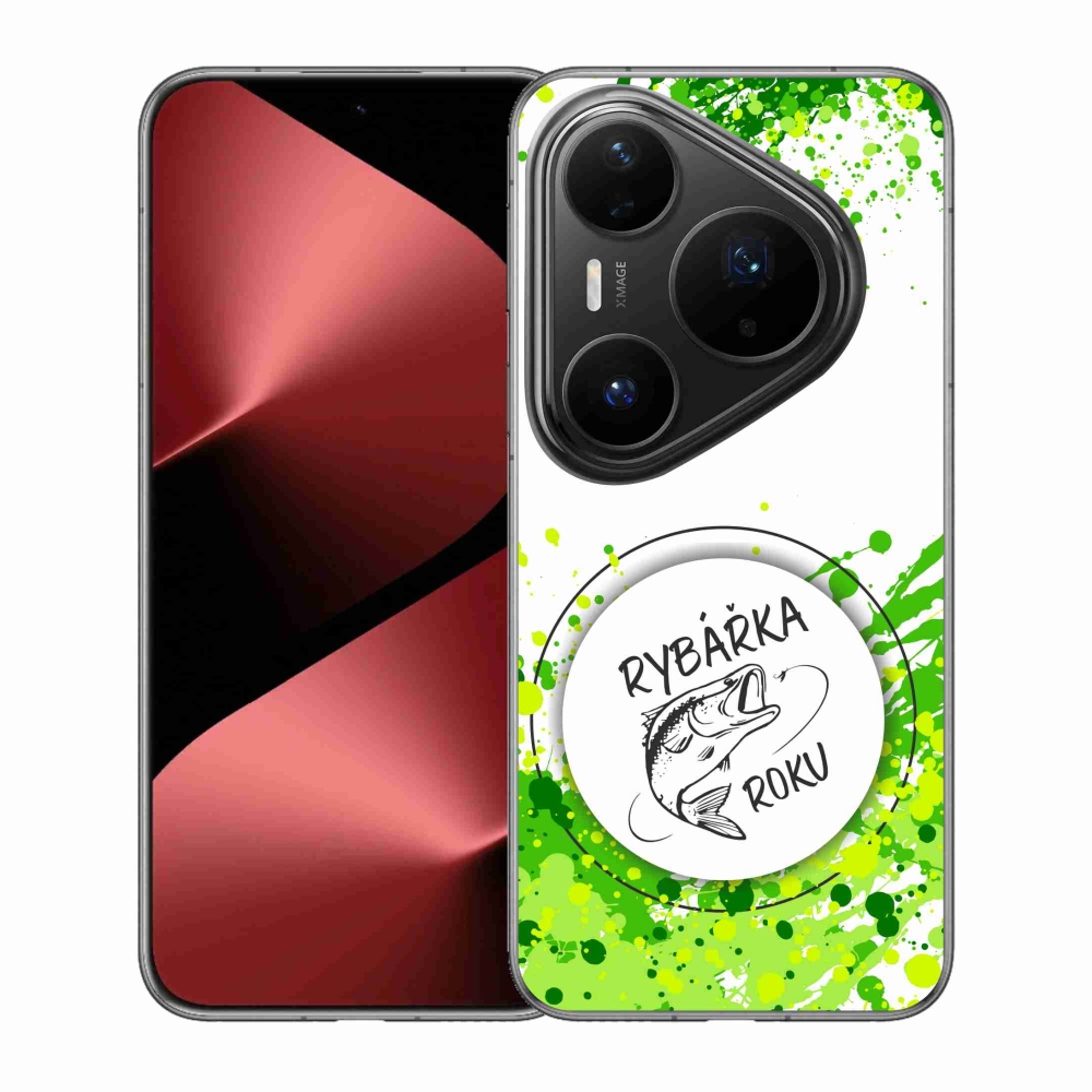 Gelový kryt mmCase na Huawei Pura 80 Pro - rybářka roku bílé pozadí