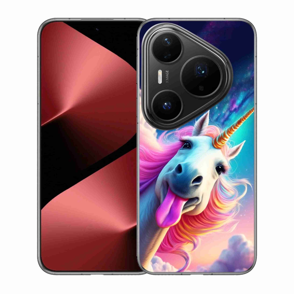 Gelový kryt mmCase na Huawei Pura 80 Pro - šílený jednorožec
