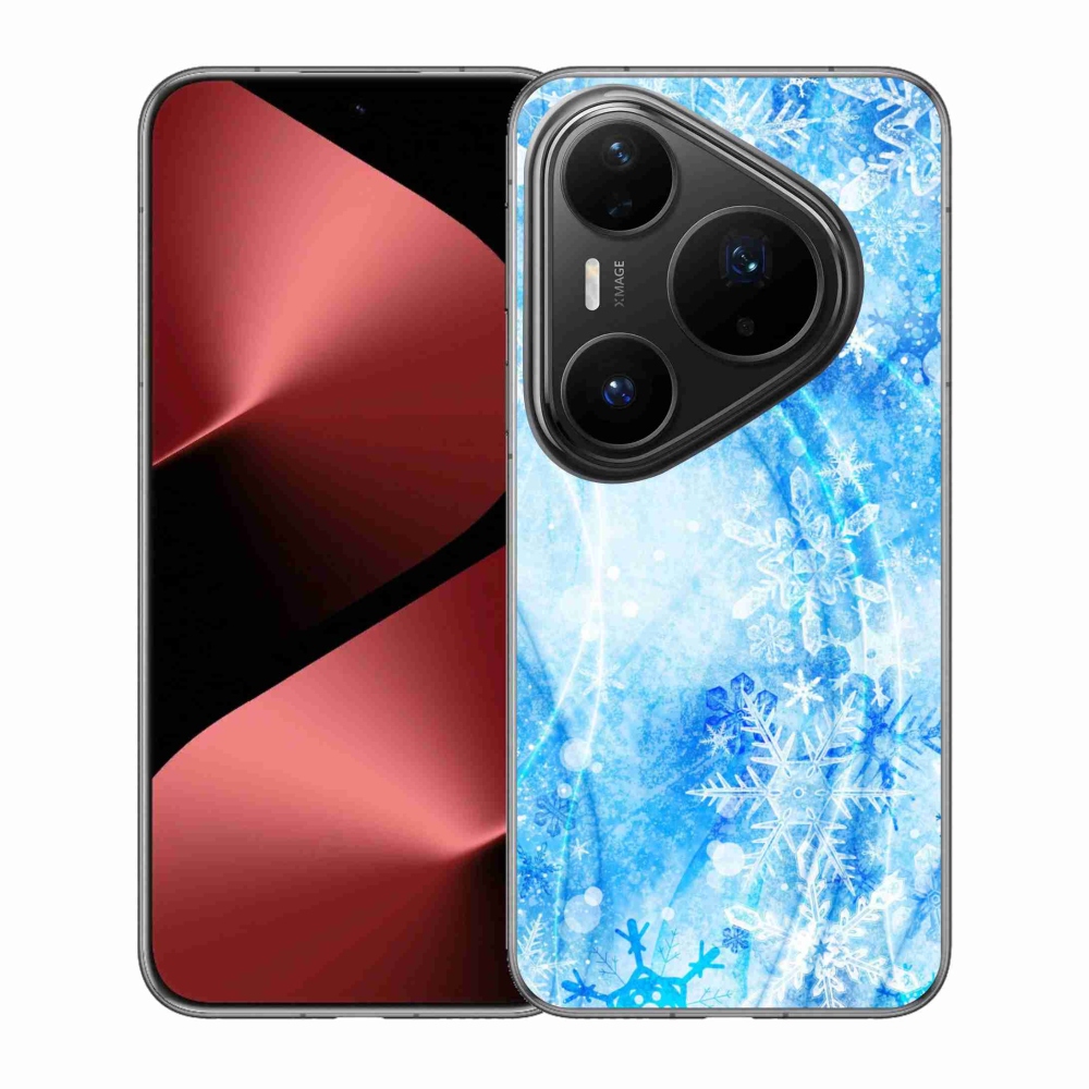 Gelový kryt mmCase na Huawei Pura 80 Pro - sněhové vločky