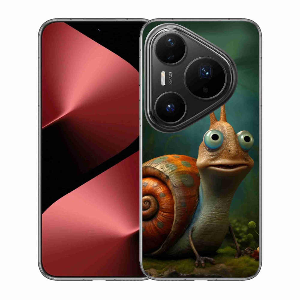 Gelový kryt mmCase na Huawei Pura 80 Pro - šnek