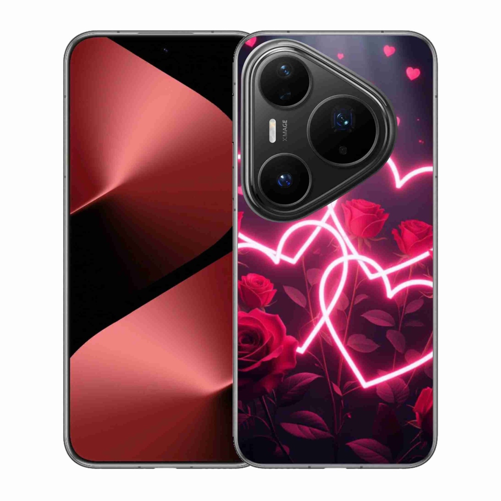 Gelový kryt mmCase na Huawei Pura 80 Pro - srdce lásky