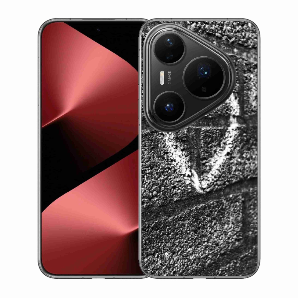Gelový kryt mmCase na Huawei Pura 80 Pro - srdce na zdi