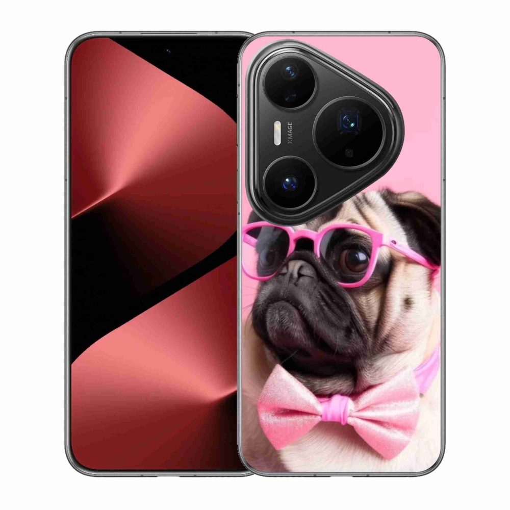 Gelový kryt mmCase na Huawei Pura 80 Pro - stylový mops