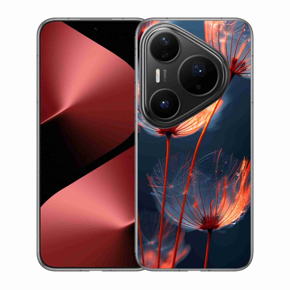 Gelový kryt mmCase na Huawei Pura 80 Pro - světélkující chmýří