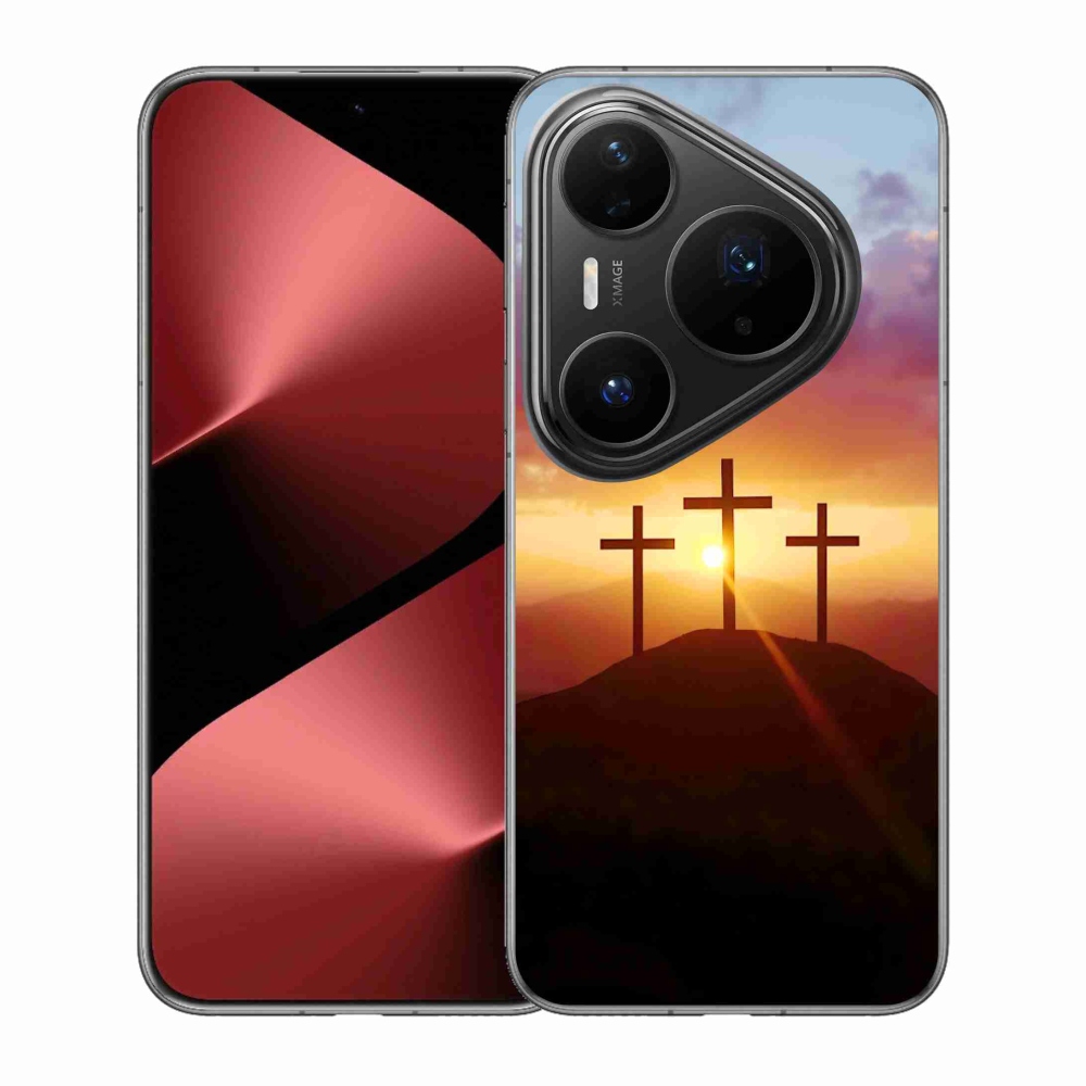 Gelový kryt mmCase na Huawei Pura 80 Pro - tři kříže