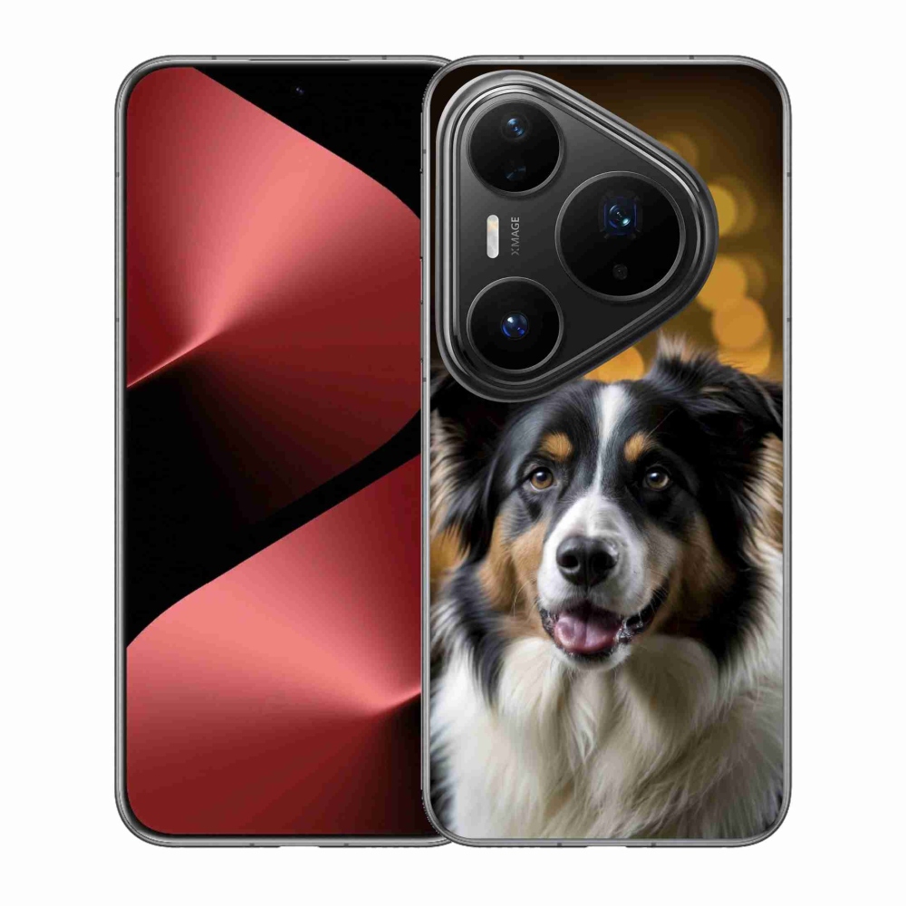 Gelový kryt mmCase na Huawei Pura 80 Pro - usměvavý australský ovčák