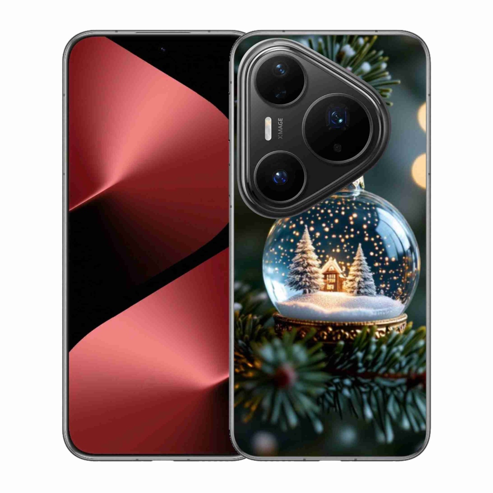 Gelový kryt mmCase na Huawei Pura 80 Pro - vánoční koule 2
