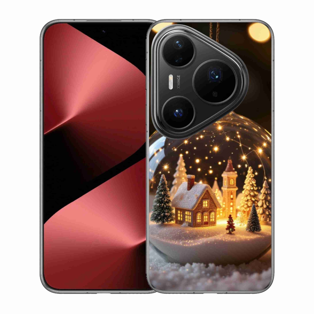 Gelový kryt mmCase na Huawei Pura 80 Pro - vánoční koule 3