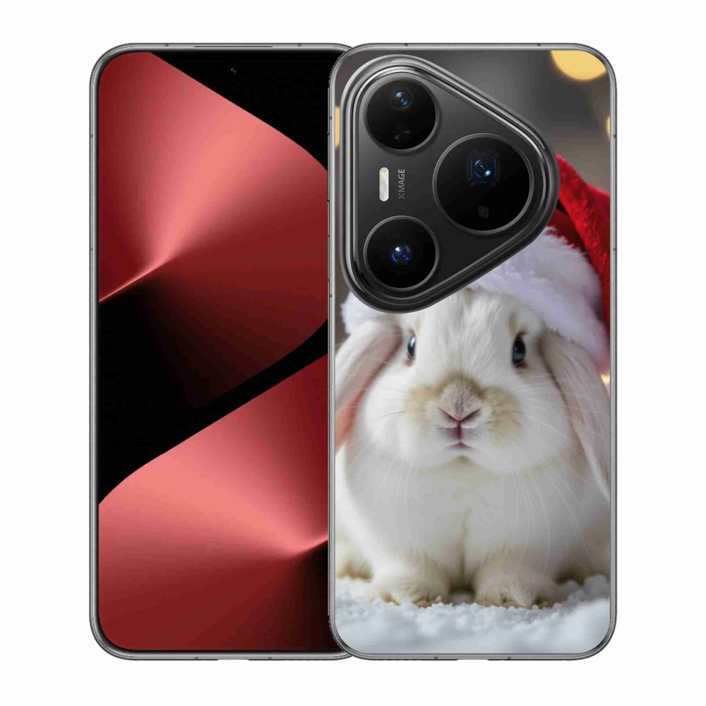 Gelový kryt mmCase na Huawei Pura 80 Pro - vánoční králík