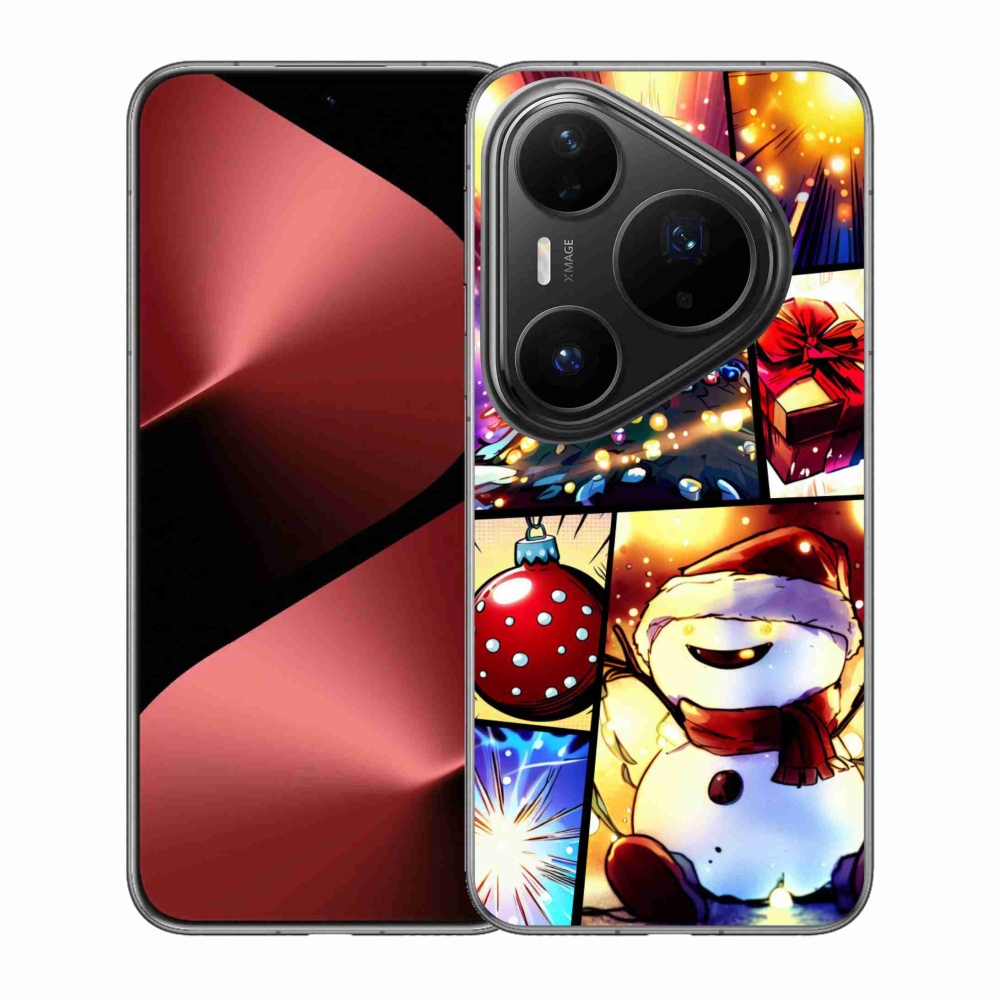 Gelový kryt mmCase na Huawei Pura 80 Pro - vánoční motivy 1