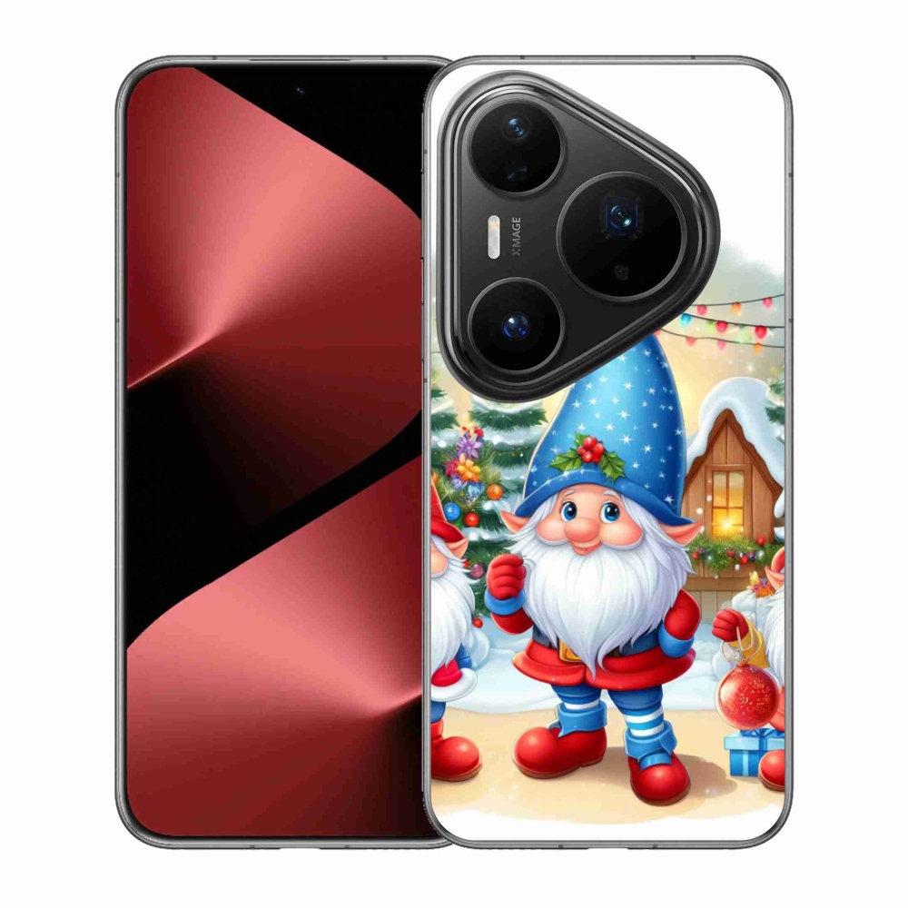 Gelový kryt mmCase na Huawei Pura 80 Pro - vánoční skřítci