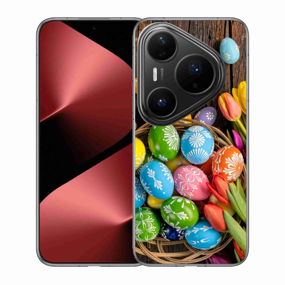 Gelový kryt mmCase na Huawei Pura 80 Pro - velikonoční vajíčka