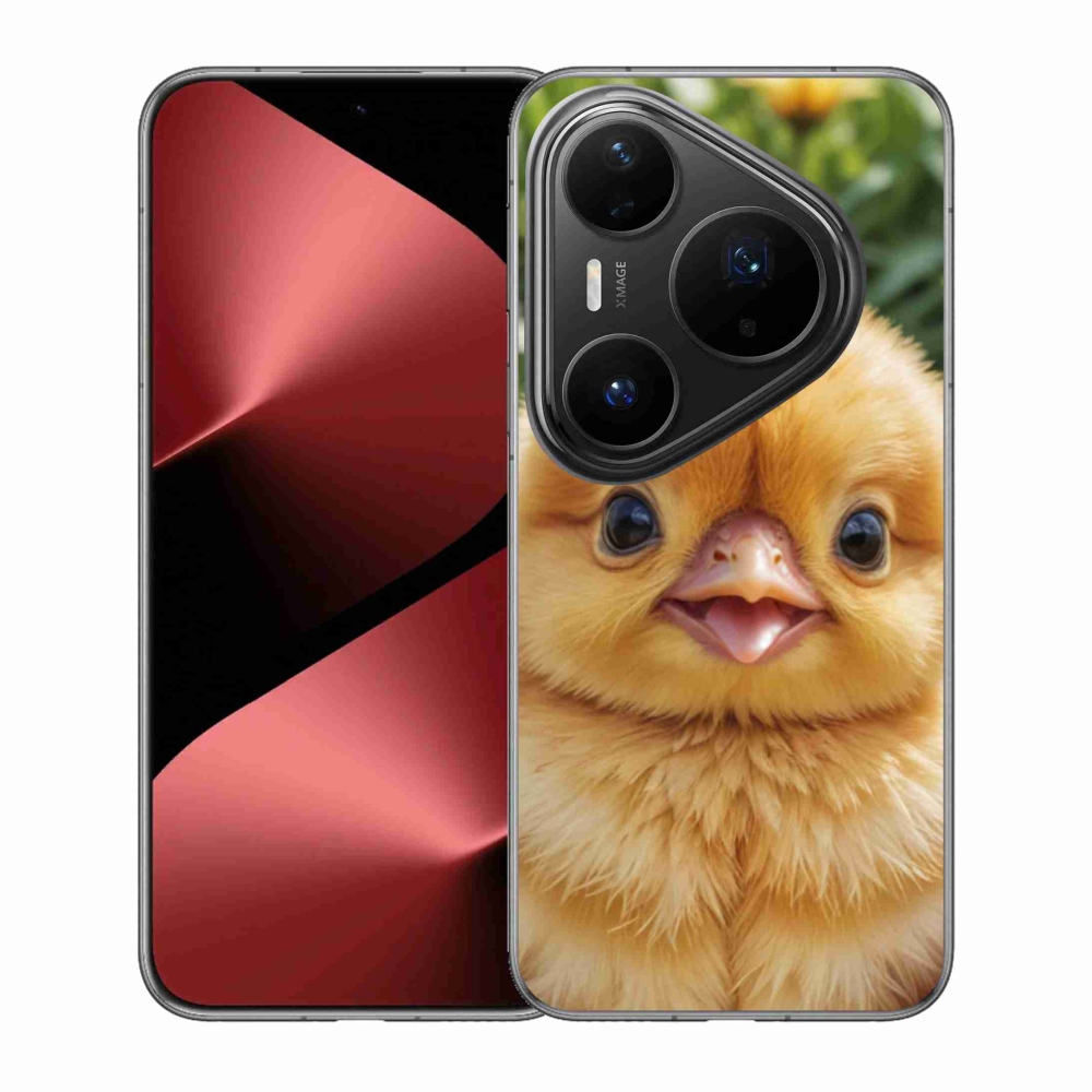 Gelový kryt mmCase na Huawei Pura 80 Pro - veselé kuřátko