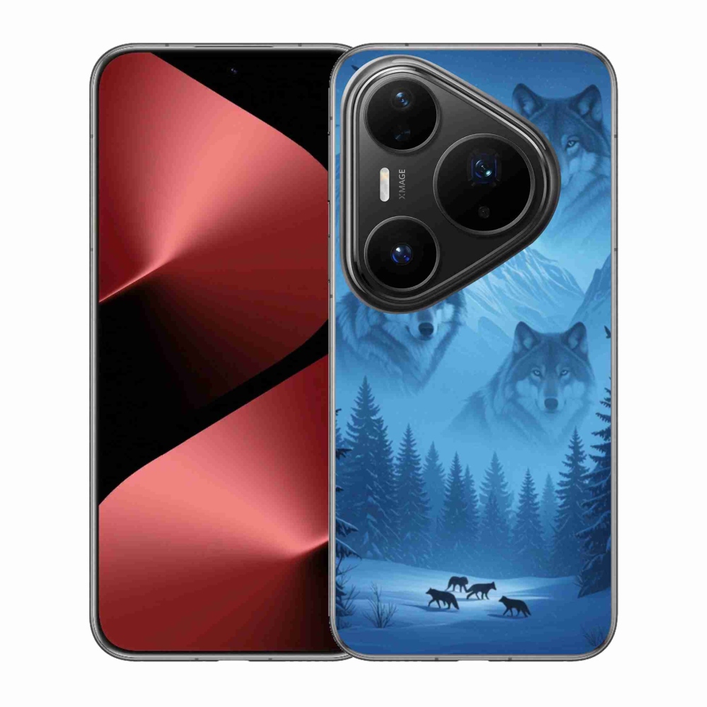 Gelový kryt mmCase na Huawei Pura 80 Pro - vlčí smečka