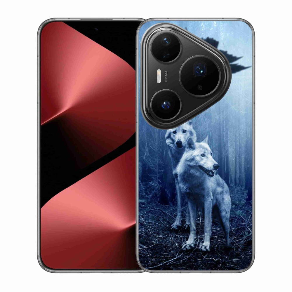 Gelový kryt mmCase na Huawei Pura 80 Pro - vlci v lese