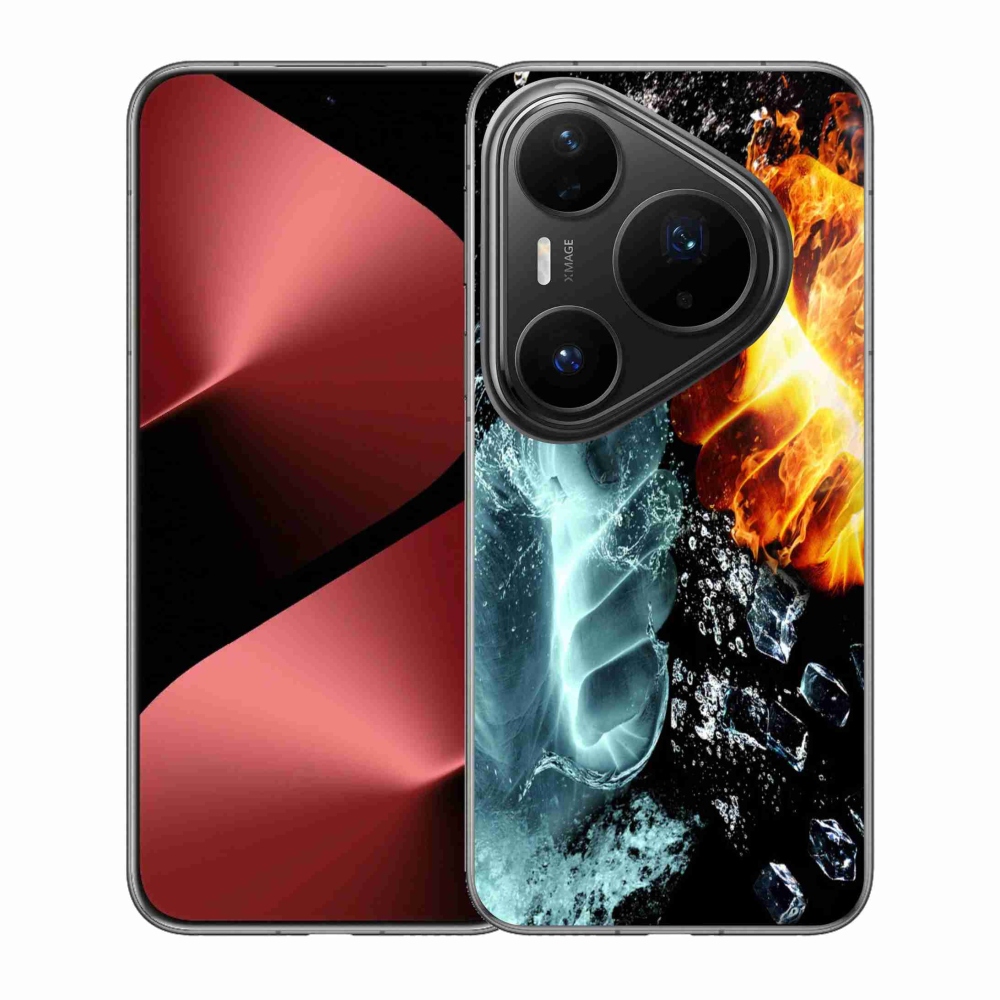 Gelový kryt mmCase na Huawei Pura 80 Pro - voda a oheň