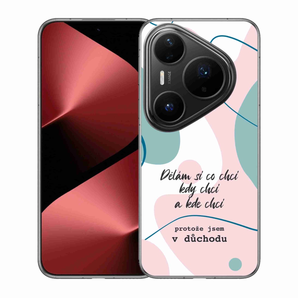 Gelový kryt mmCase na Huawei Pura 80 Pro - vtipný text 10 bílé pozadí