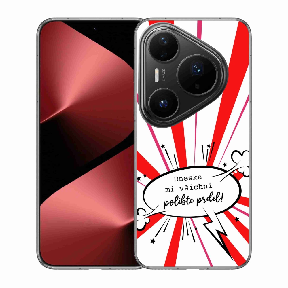 Gelový kryt mmCase na Huawei Pura 80 Pro - vtipný text 15 bílé pozadí