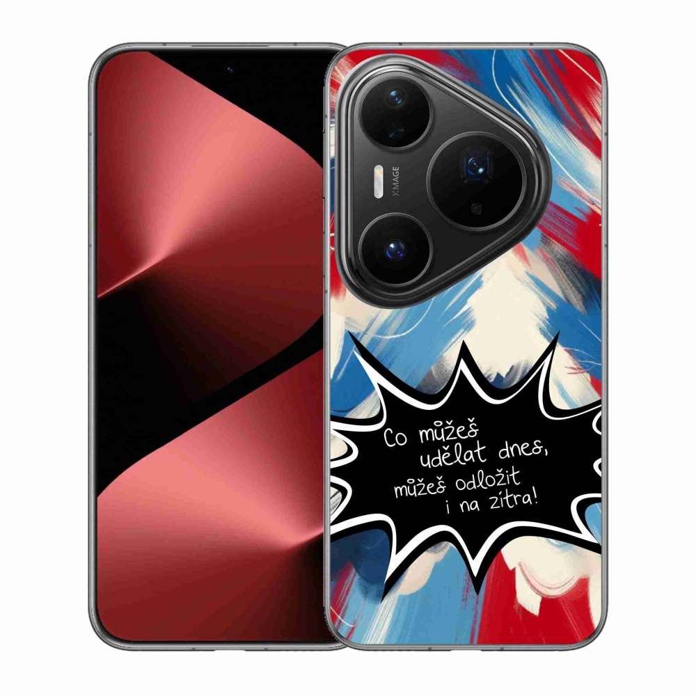 Gelový kryt mmCase na Huawei Pura 80 Pro - vtipný text 9 černé pozadí