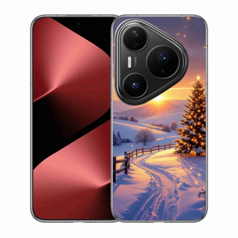 Gelový kryt mmCase na Huawei Pura 80 Pro - zimní krajina