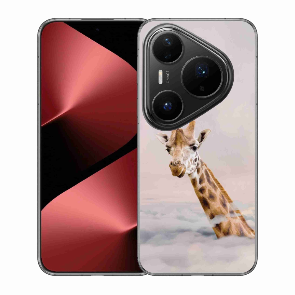 Gelový kryt mmCase na Huawei Pura 80 Pro - žirafa v oblacích