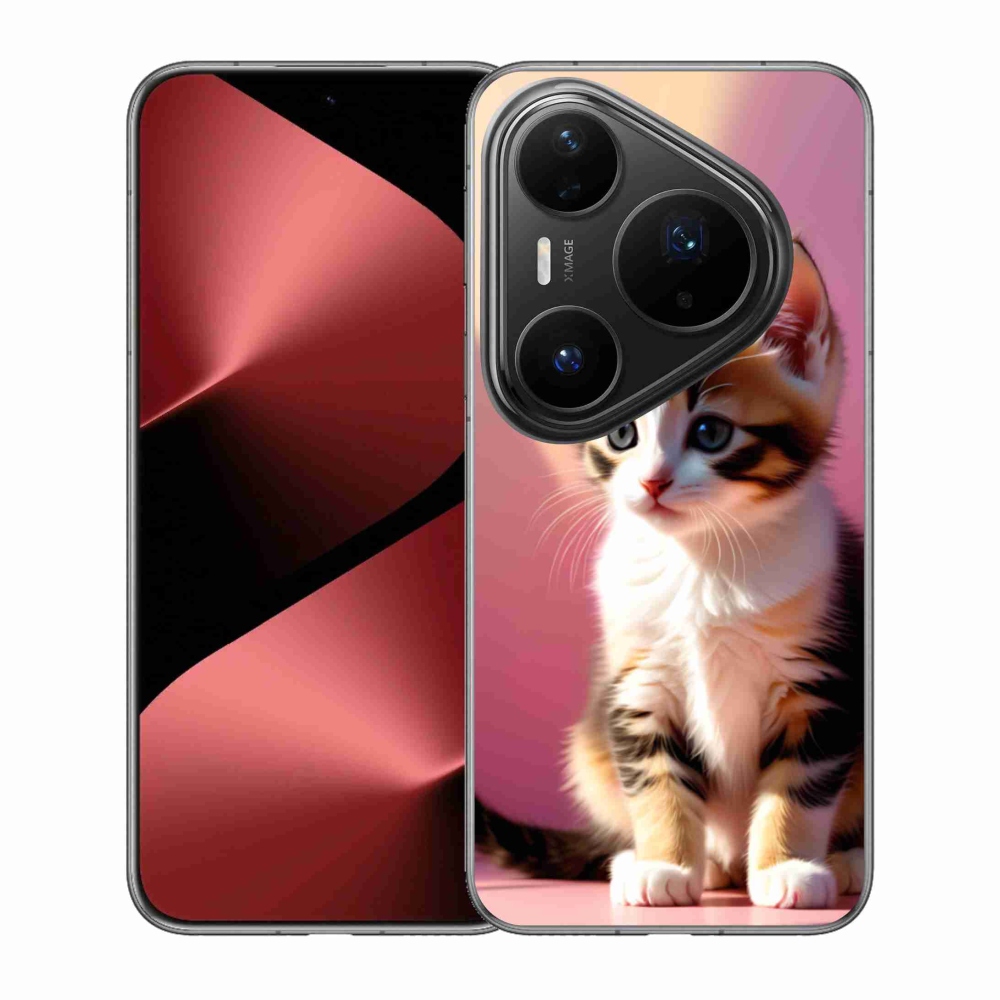 Gelový kryt mmCase na Huawei Pura 80 Pro - zvědavé kotě 2