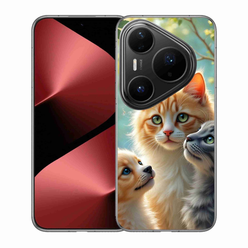 Gelový kryt mmCase na Huawei Pura 80 Pro - zvířecí přátelství 2