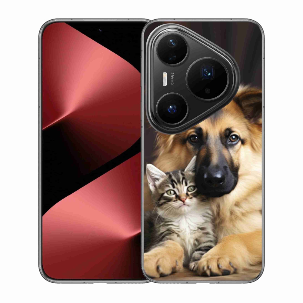 Gelový kryt mmCase na Huawei Pura 80 Pro - zvířecí přátelství