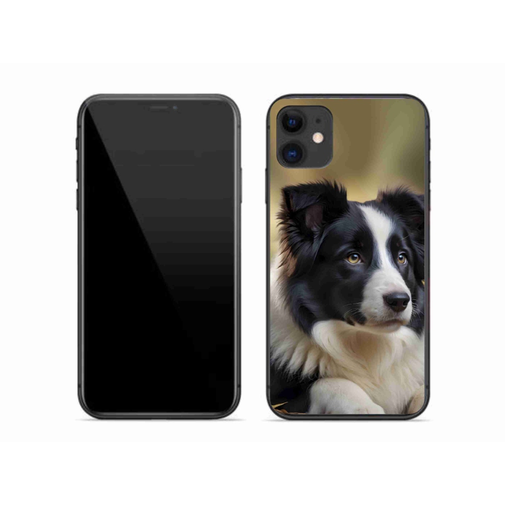 Gelový kryt mmCase na iPhone 11 - border kolie 2