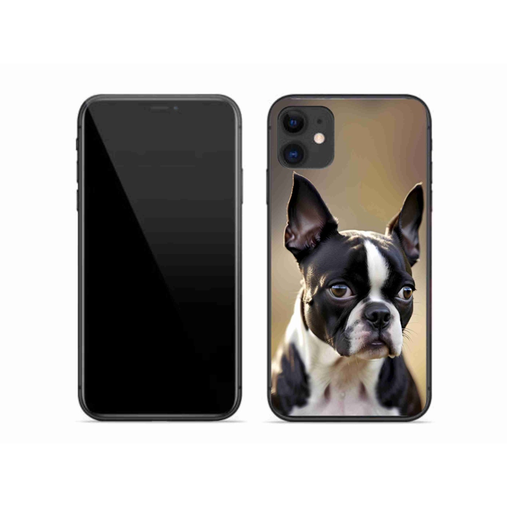 Gelový kryt mmCase na iPhone 11 - bostonský teriér