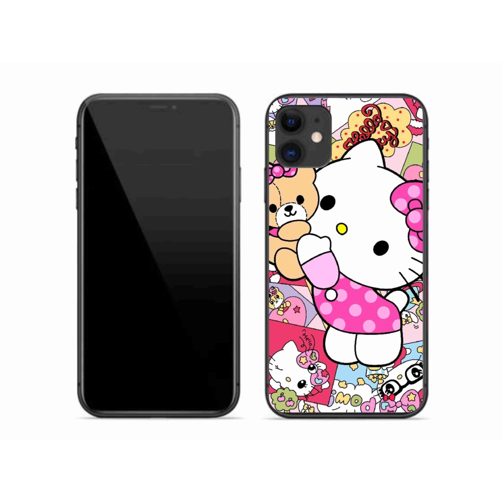 Gelový kryt mmCase na iPhone 11 - cute kitty