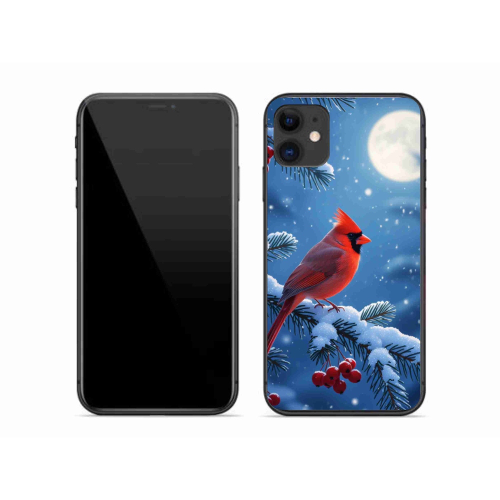Gelový kryt mmCase na iPhone 11 - kardinál červený