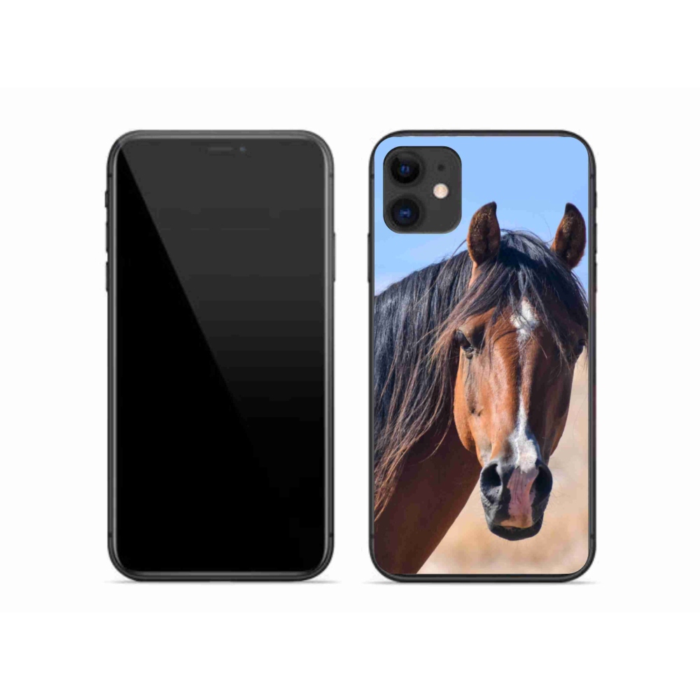 Gelový kryt mmCase na iPhone 11 - klidný kůň