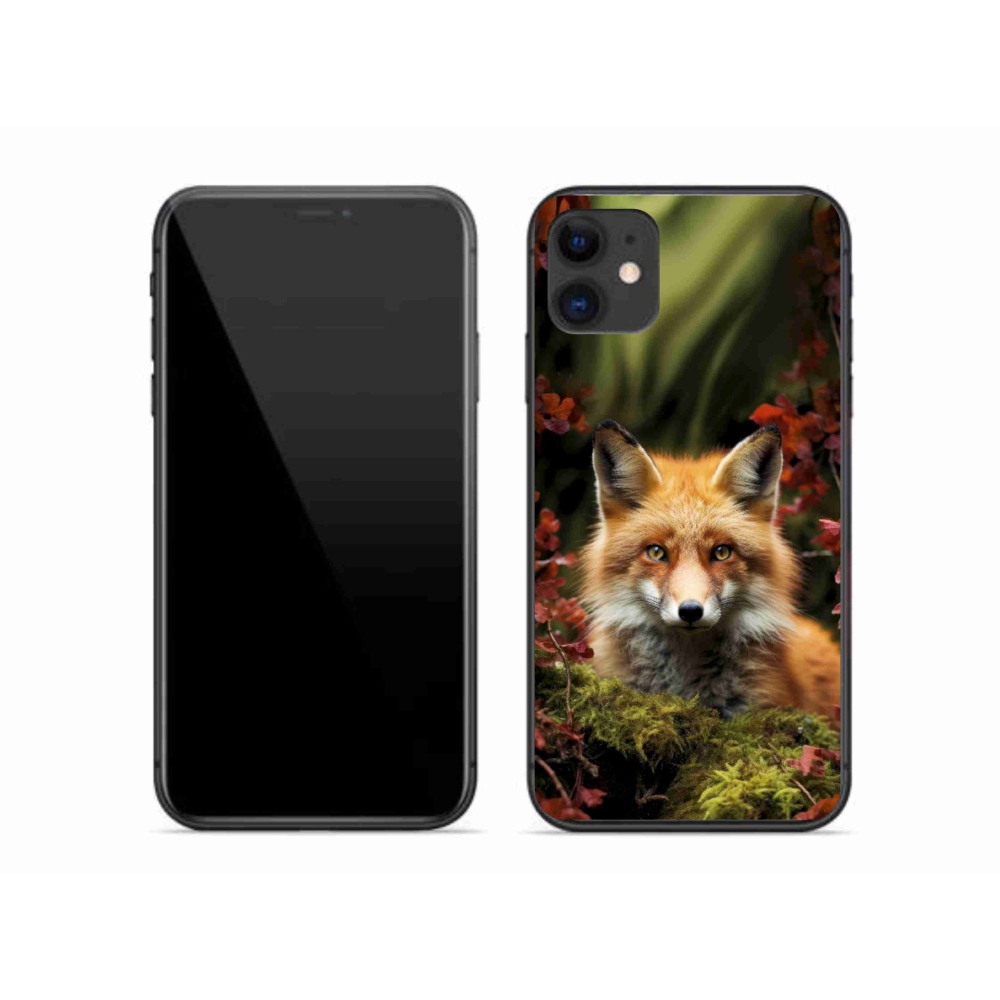 Gelový kryt mmCase na iPhone 11 - liška v lese