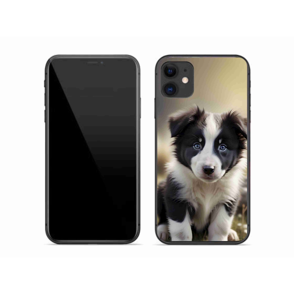 Gelový kryt mmCase na iPhone 11 - roztomilá border kolie