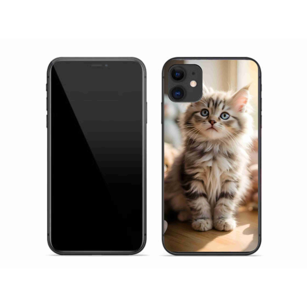 Gelový kryt mmCase na iPhone 11 - roztomilé kotě 10