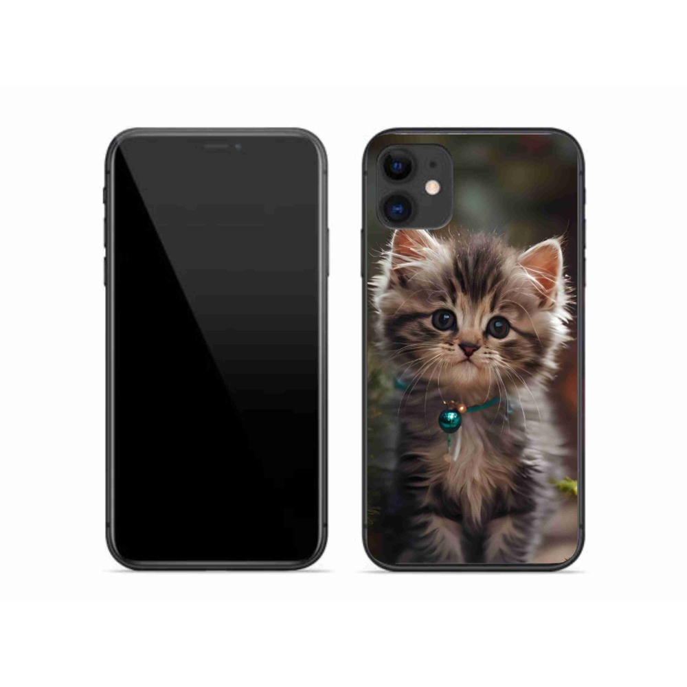 Gelový kryt mmCase na iPhone 11 - roztomilé kotě 11