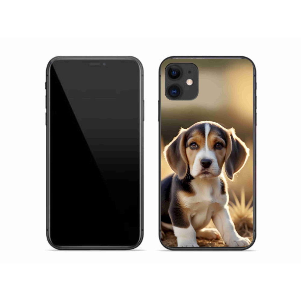 Gelový kryt mmCase na iPhone 11 - roztomilý bígl