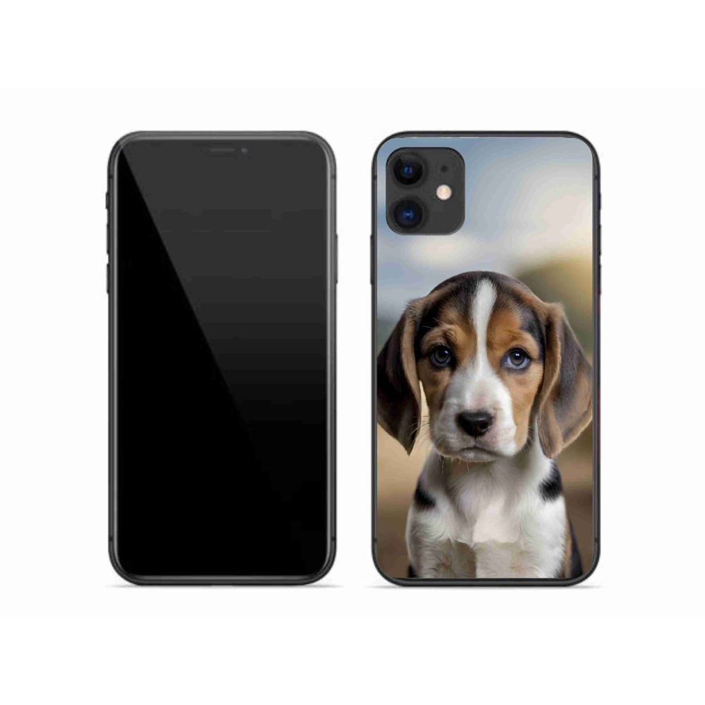 Gelový kryt mmCase na iPhone 11 - roztomilý bígl
