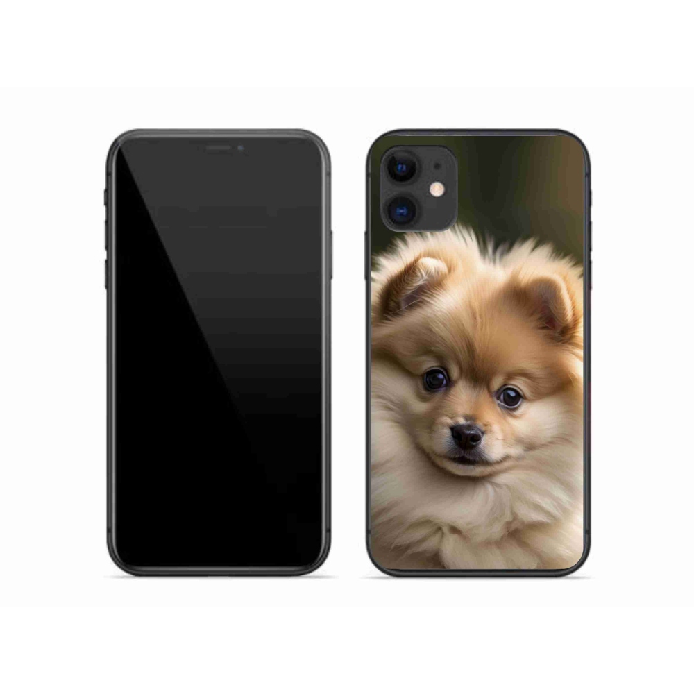 Gelový kryt mmCase na iPhone 11 - roztomilý pomeranian 2
