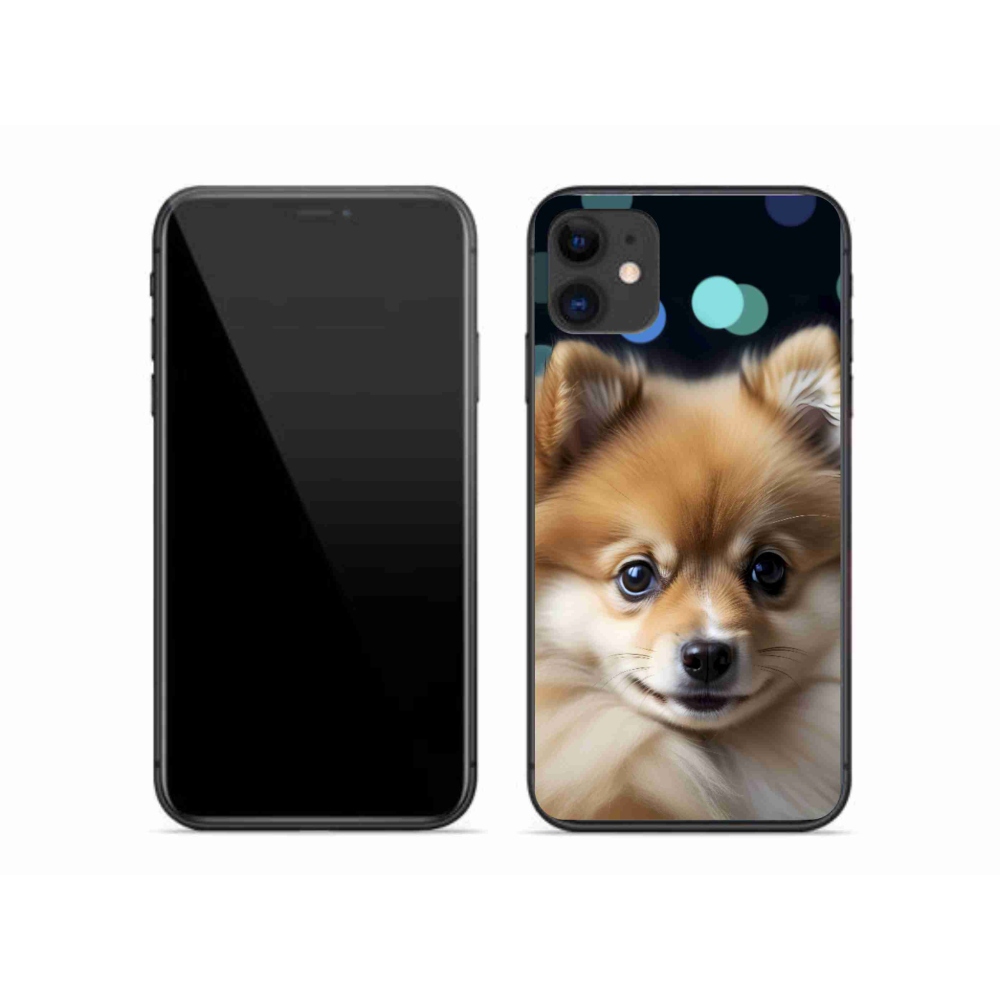 Gelový kryt mmCase na iPhone 11 - roztomilý pomeranian