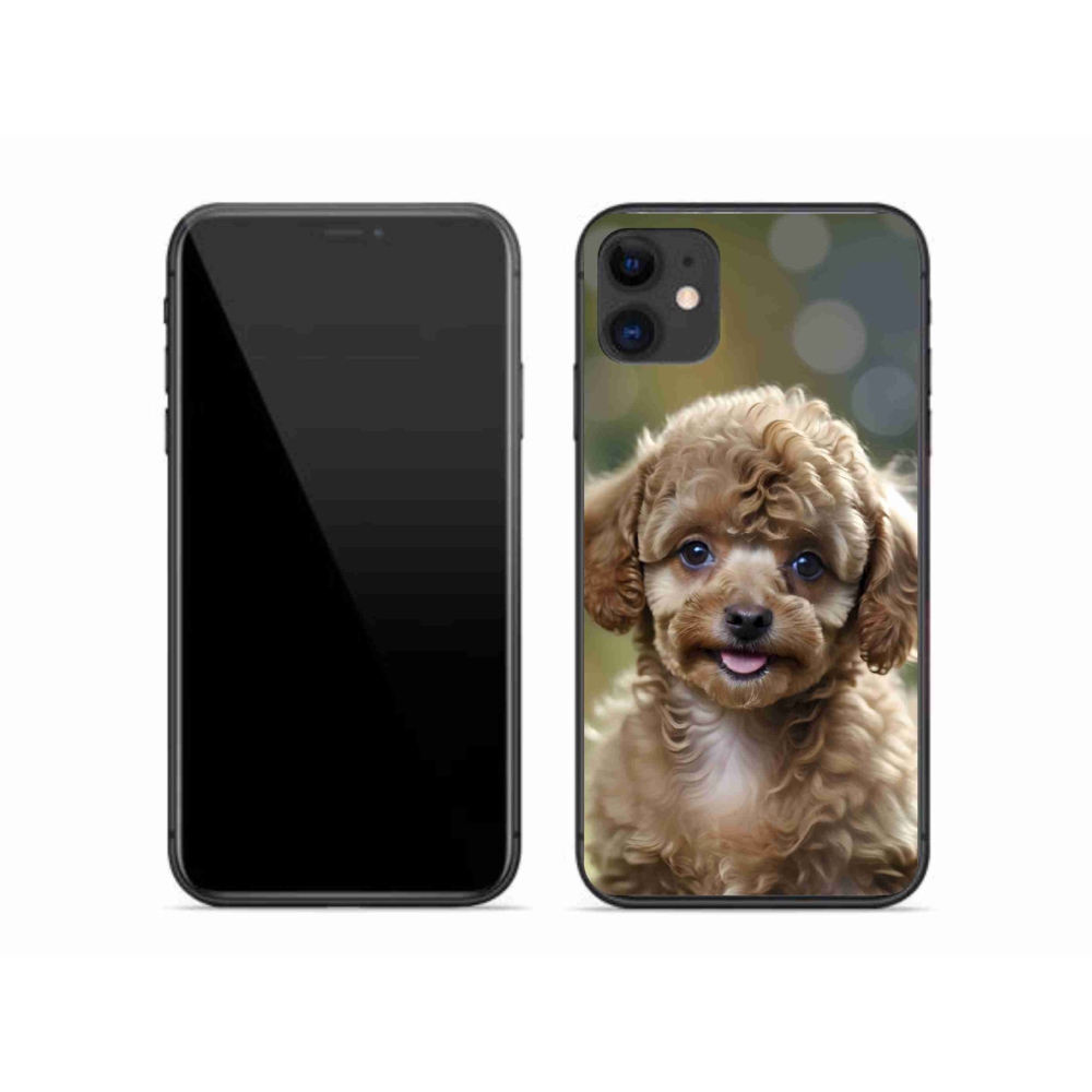 Gelový kryt mmCase na iPhone 11 - roztomilý pudl