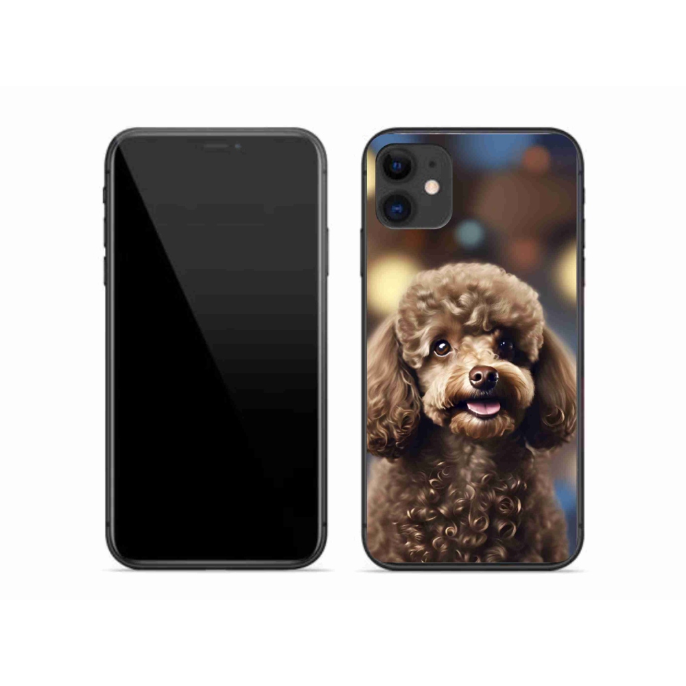 Gelový kryt mmCase na iPhone 11 - roztomilý pudl