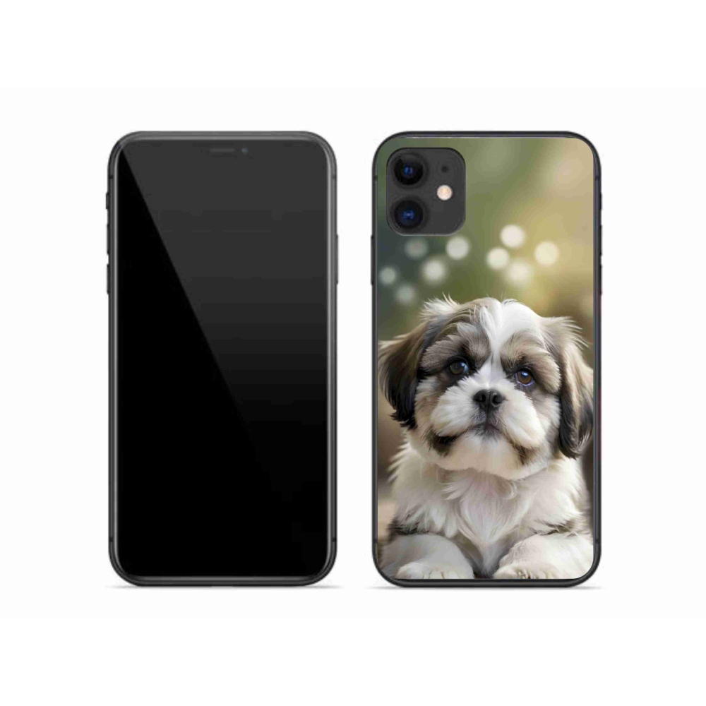 Gelový kryt mmCase na iPhone 11 - roztomilý shih-tzu