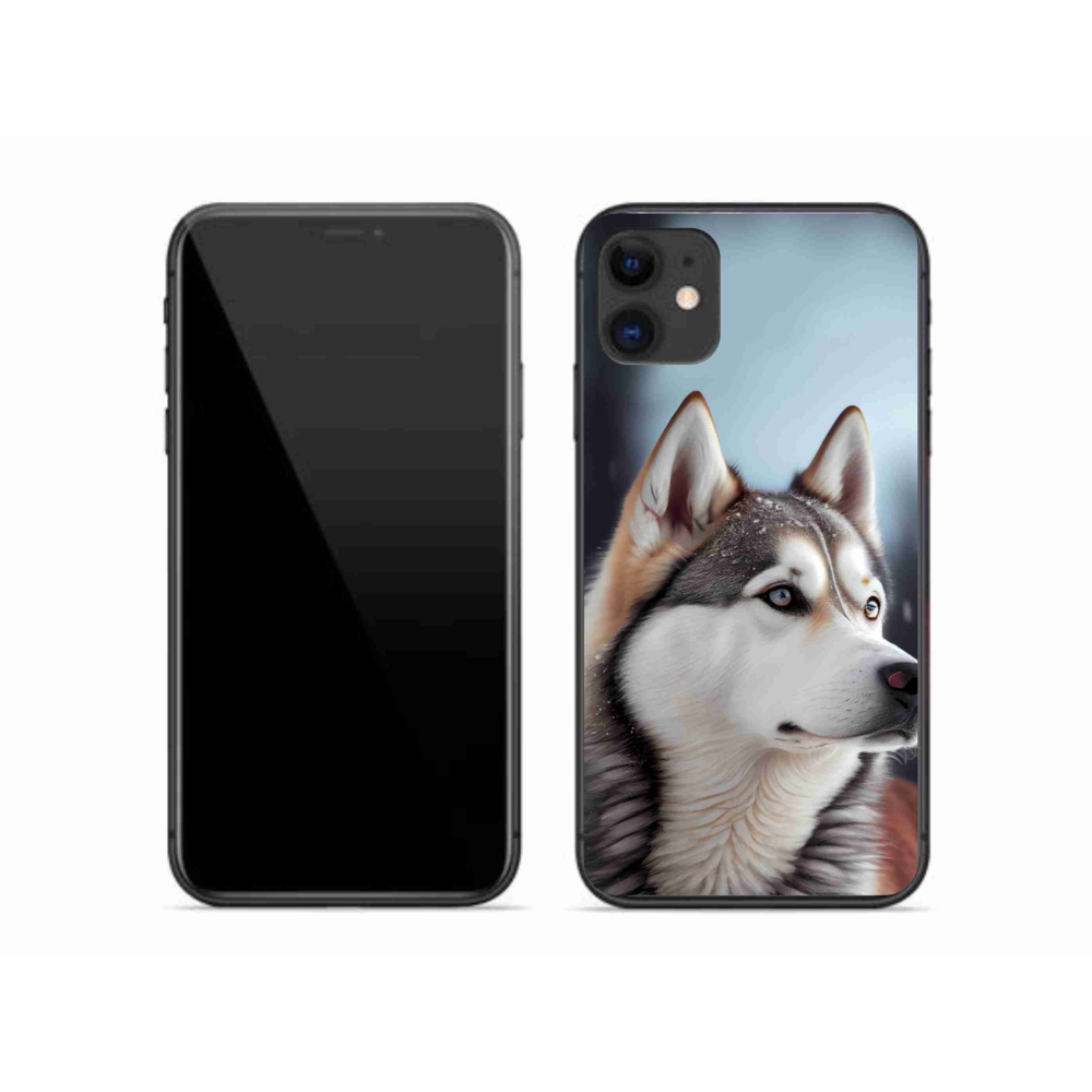 Gelový kryt mmCase na iPhone 11 - sibiřský husky