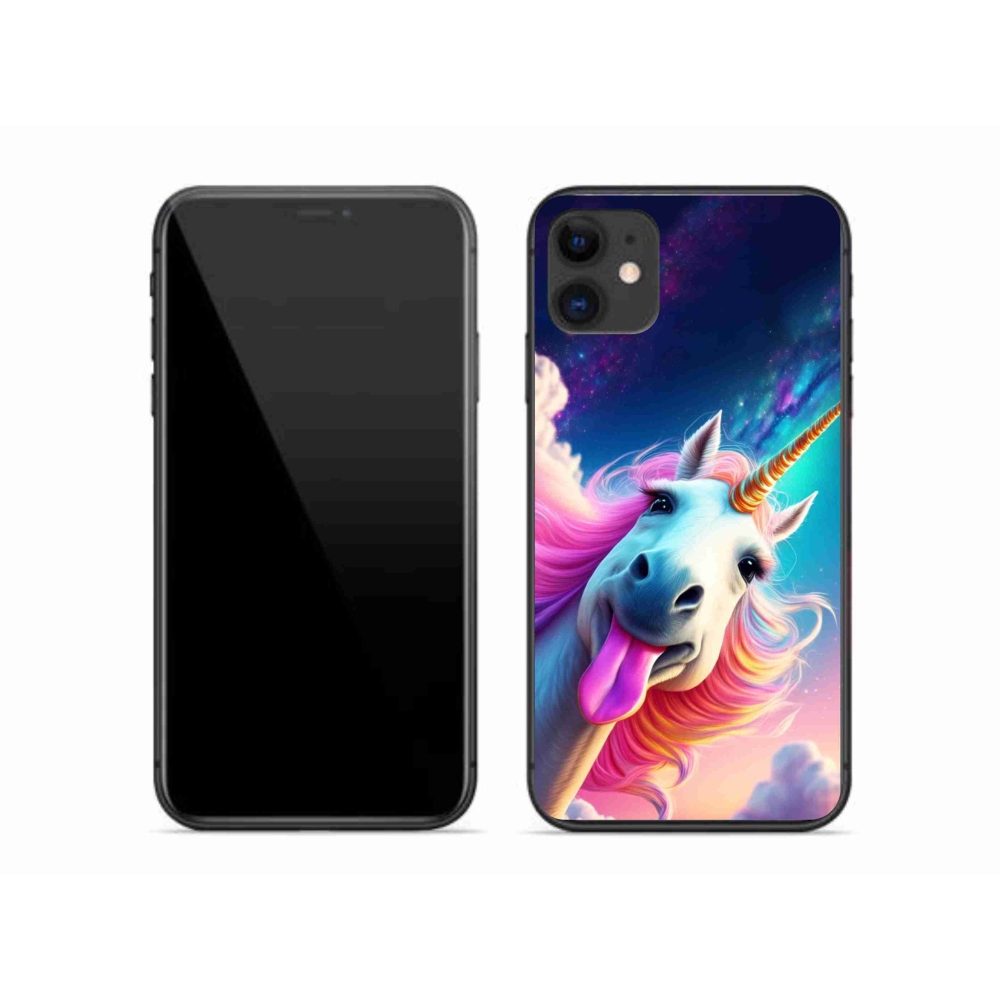 Gelový kryt mmCase na iPhone 11 - šílený jednorožec