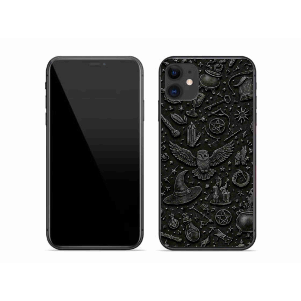 Gelový kryt mmCase na iPhone 11 - tmavý magický svět