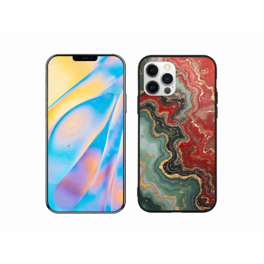 Gelový kryt mmCase na iPhone 12 - abstraktní motiv 55