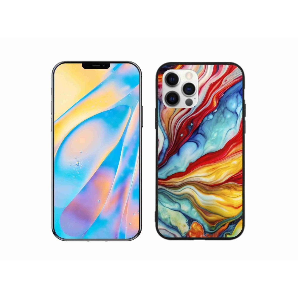 Gelový kryt mmCase na iPhone 12 - abstraktní motiv 58